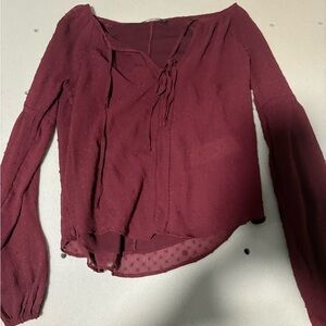 Abercrombie & Fitch Deep Red Blouse